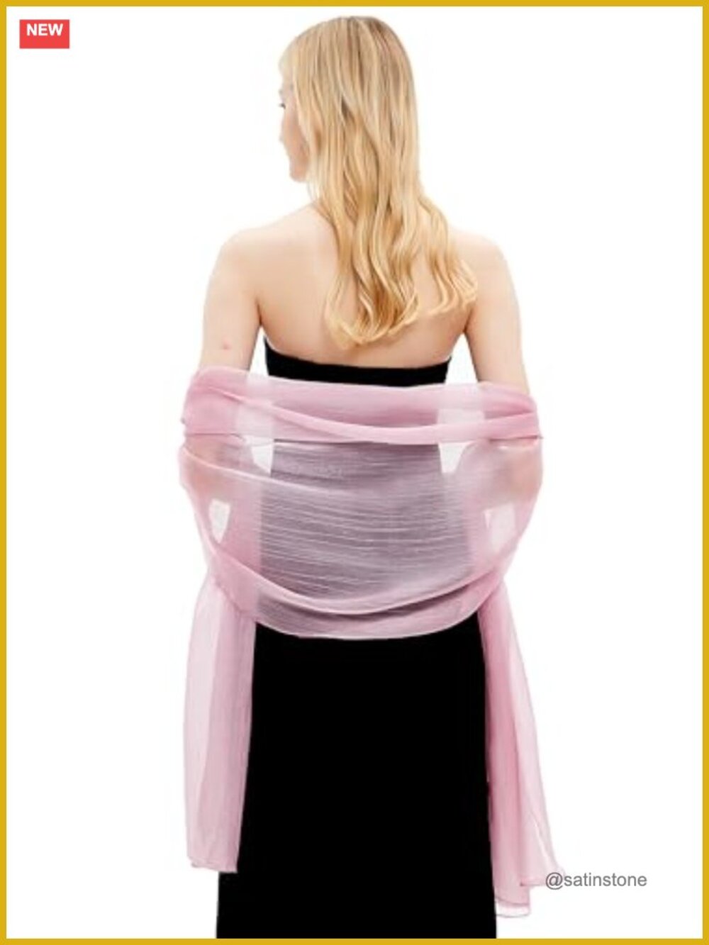 Sheer Crepe Pashmina Shawl Wrap Evening Party Wedding Stole